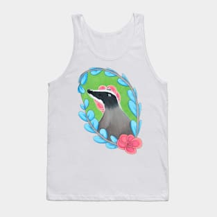 Floral Badger (WB) Tank Top